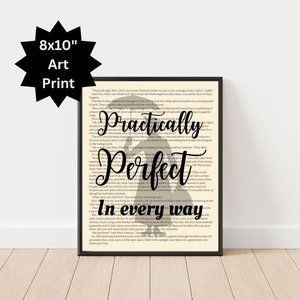 Mary Poppins Art Print, Book Decor